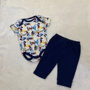 Disney Baby Mickey Mouse Outfit Size 3-6 months